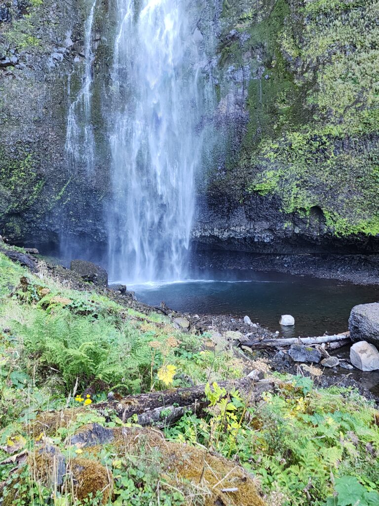 Bottom of the falls, Multnomah Falls, Oregon