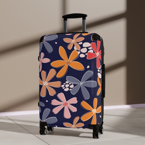 Bloom & Wander: Navy Floral Travel Suitcase