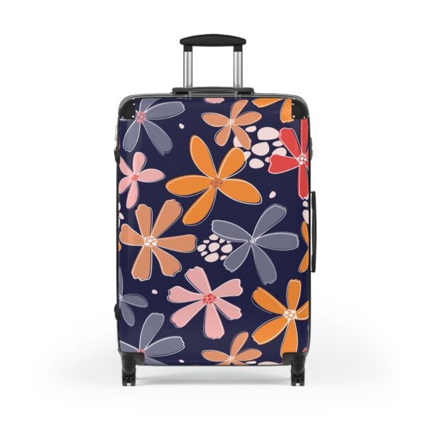 Bloom & Wander: Navy Floral Travel Suitcase - Image 6