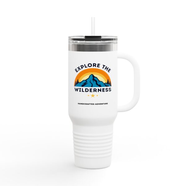 Explore the Wilderness 40oz Insulated Travel Mug – Adventure-Ready