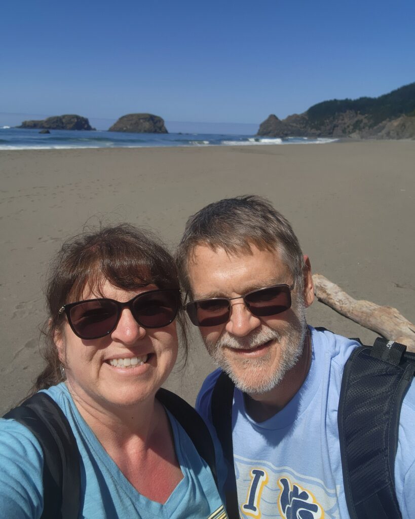 Couple at Samuel Boardman State Park Whaleshead Beach