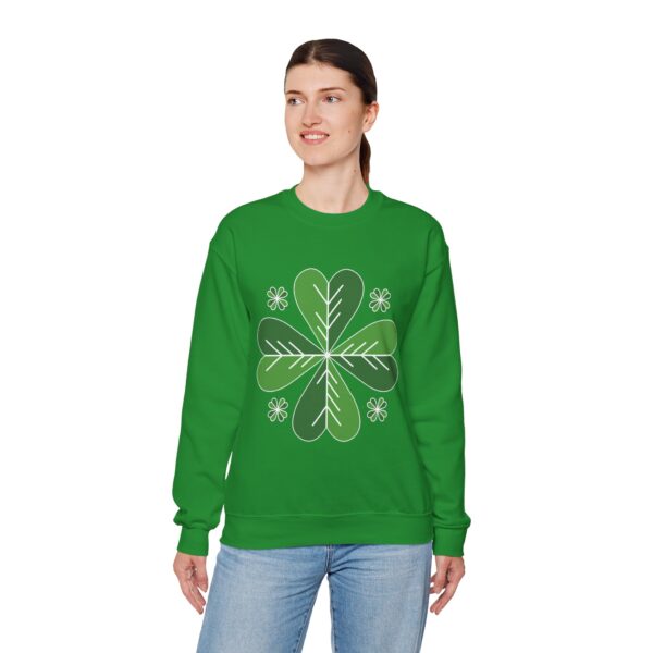 St. Patrick’s Day Shamrock Crewneck Sweatshirt | Cozy & Festive Unisex Pullover - Image 6