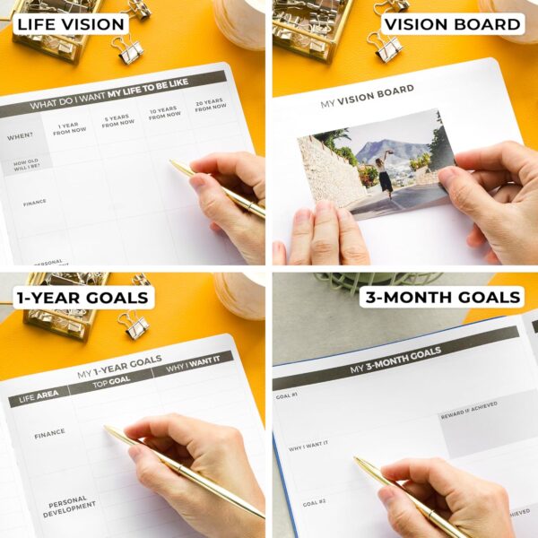 Clever Fox Planner PRO | Weekly & Monthly Undated Life Planner for Productivity & Goal-Setting - Image 3