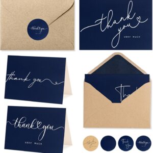 navy thank you cards