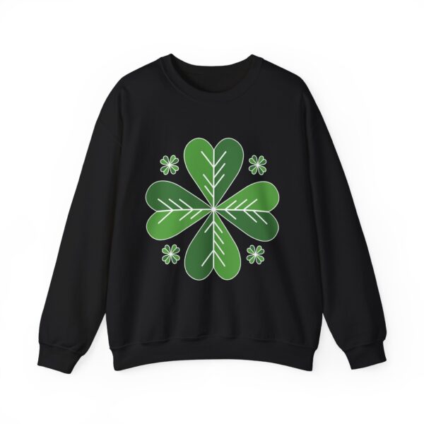 St. Patrick’s Day Shamrock Crewneck Sweatshirt | Cozy & Festive Unisex Pullover - Image 5