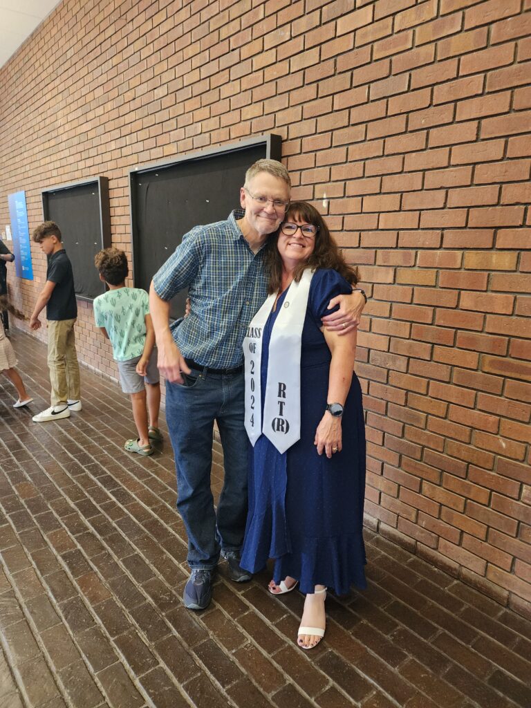 Tom and I at pinning ceremony