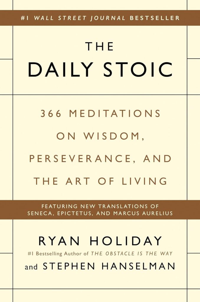 Cover of The Daily Stoic by Ryan Holiday – mindset and discipline book from Handcrafted Adventure's May picks