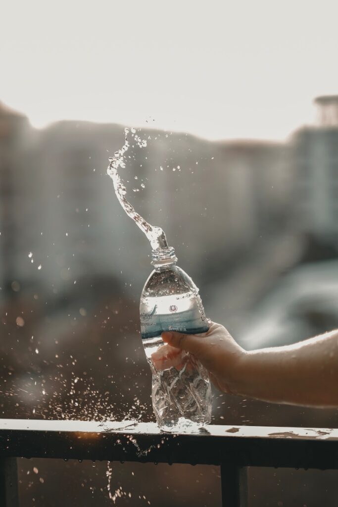 Daily hydration setup with electrolytes and water—an essential part of reclaiming wellness.