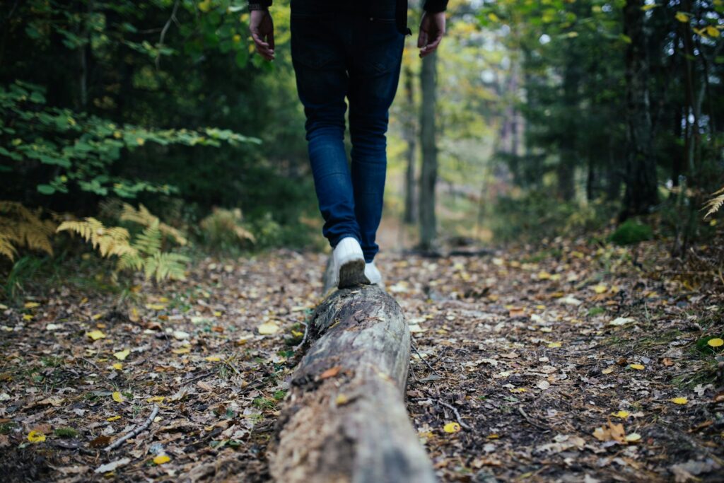 Walking forward on a quiet trail—symbolizing strength, renewal, and the power of consistency.