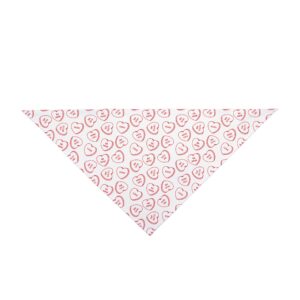 Cute Pink Heart Smile Pet Bandana (Dog & Cat)