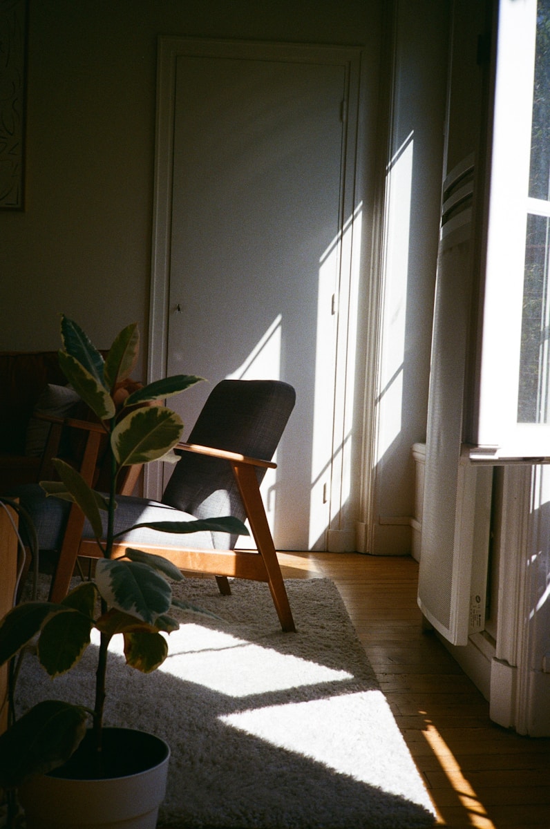Sunlight through a window illuminating an ordinary living space, reflecting a desire for more than just getting by