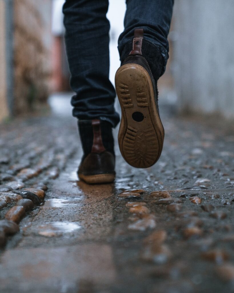 Walking forward step by step, symbolizing continuity and direction