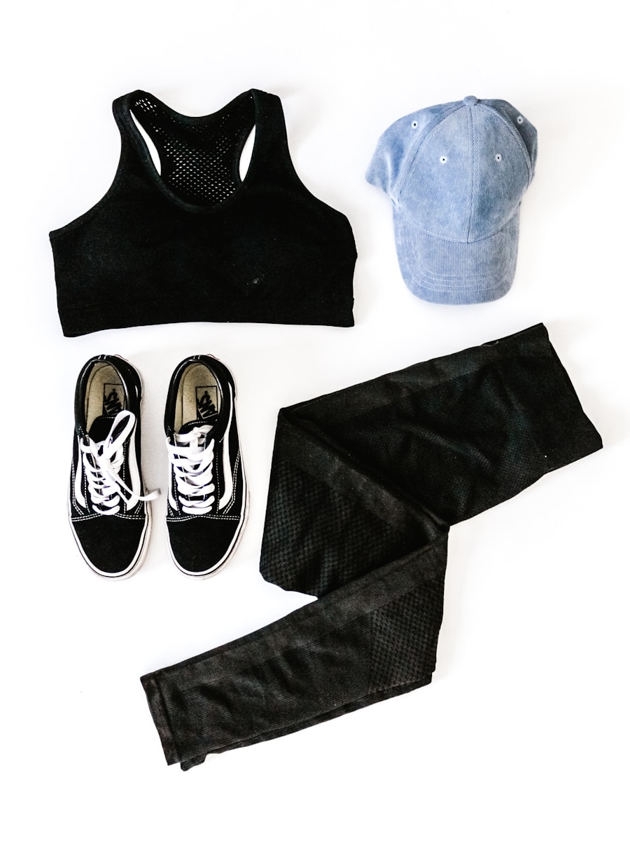 Simple everyday morning routine for energy: workout clothes, coffee, quiet time