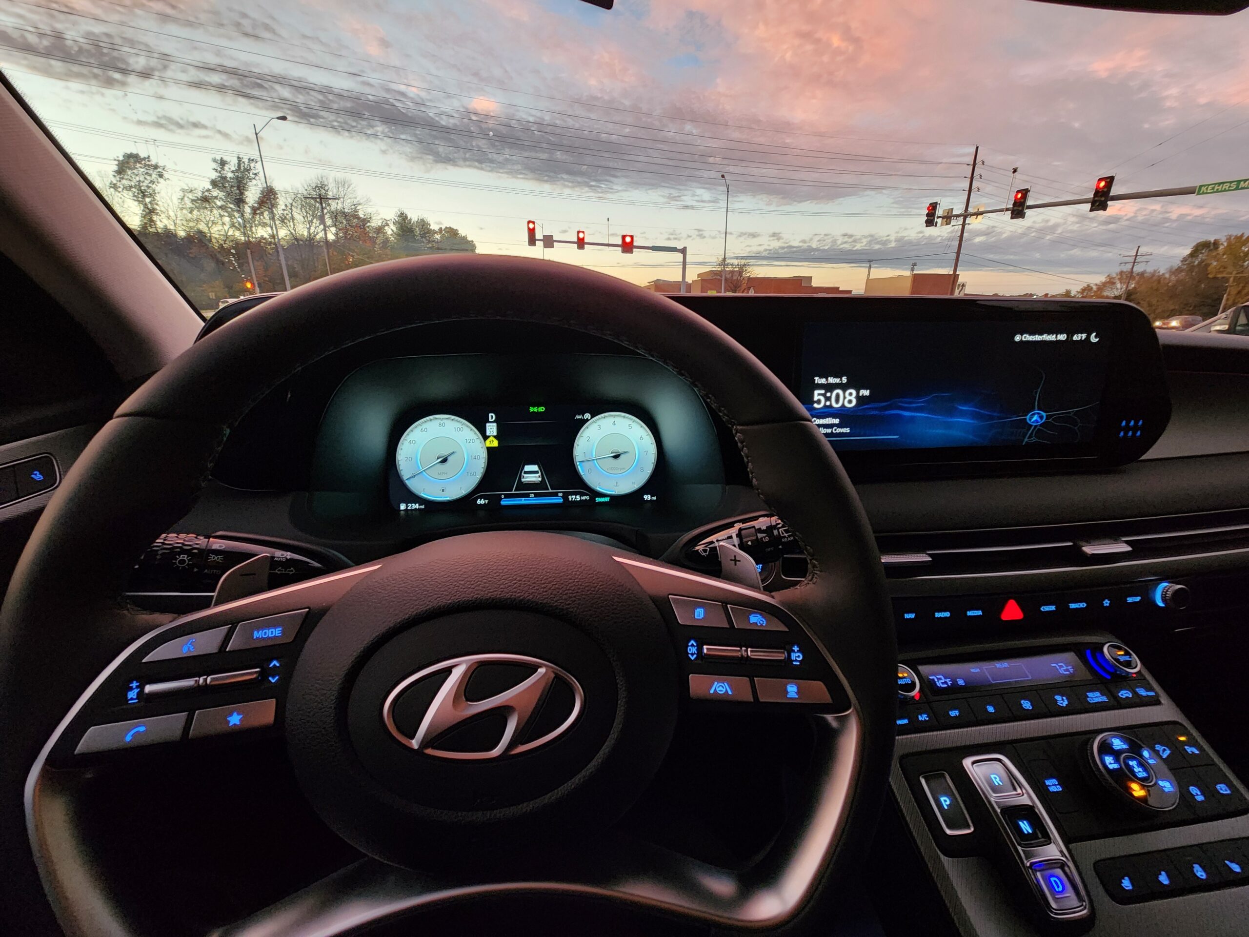 A quiet moment at the steering wheel in a driveway—choosing to use the life you already have instead of drifting.