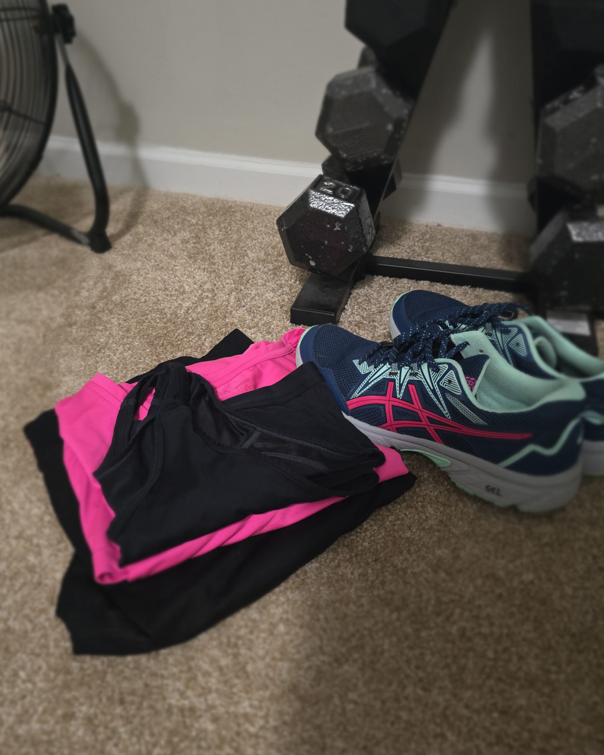 Gym Clothes ready to go ... systems>motivation