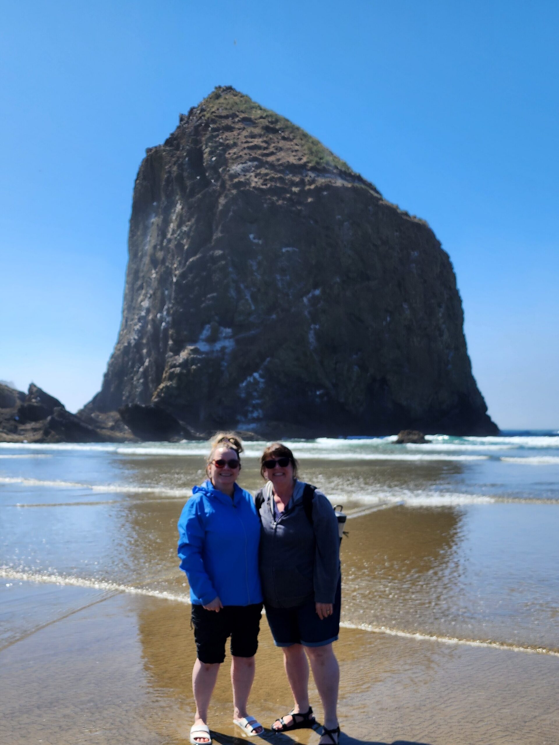 Becca and I at Cannon Beach
