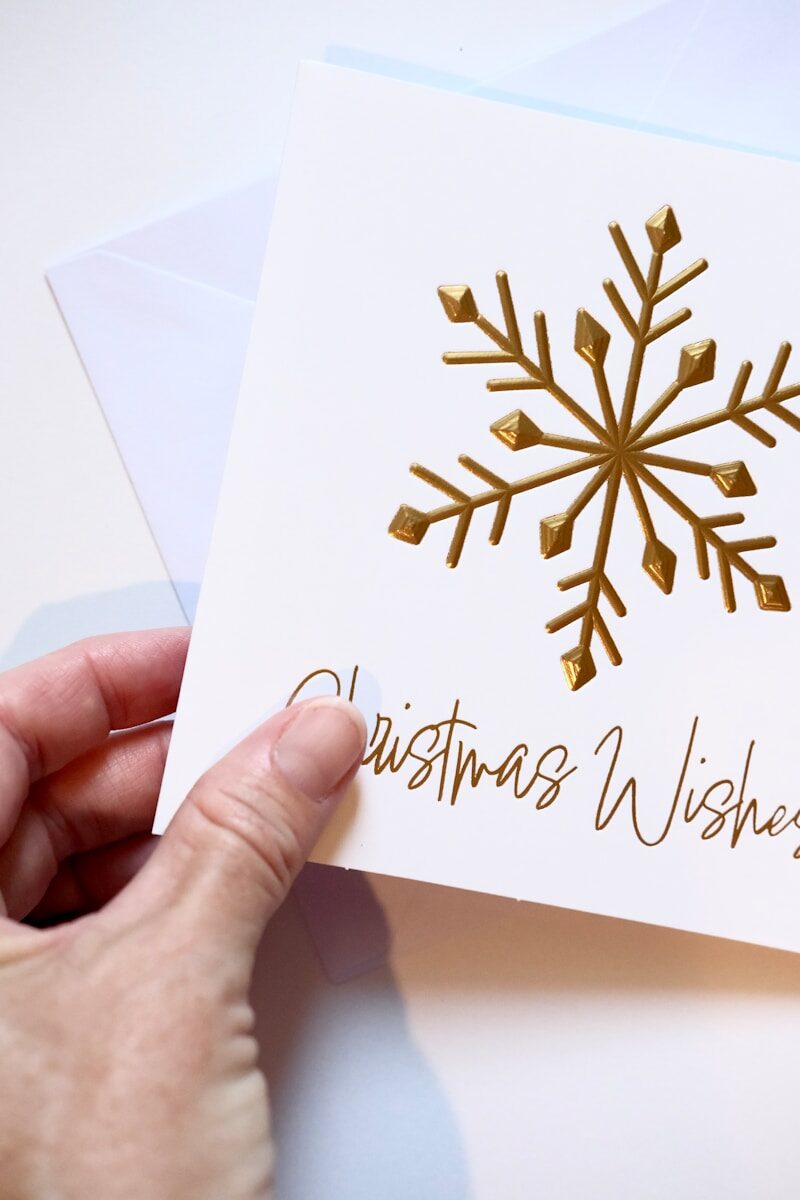 christmas Card sent to get in touch with Becca